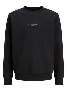 Moletom Jack and Jones Jin preto para criança.