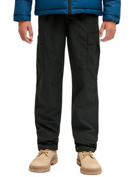 Calça Jack and Jones Kane preta para criança.