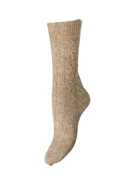 Meias Pieces Nonna tostadas para mulher