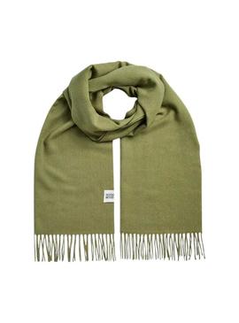 Cachecol Pieces Rasmin longo com patch verde para mulher