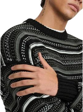 Camisola Only and Sons Roy Relaxed preta para homem