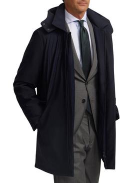 Parka Silbon técnica Tailoring marinho para homens