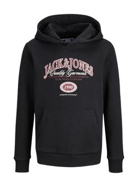 Moletom Jack and Jones Ari preto para criança.