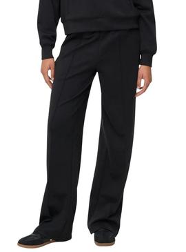 Calça Only Alina laços leopardo preto para mulher.