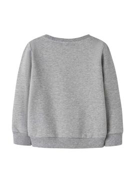 Moletom Name It Frear cinza para menina