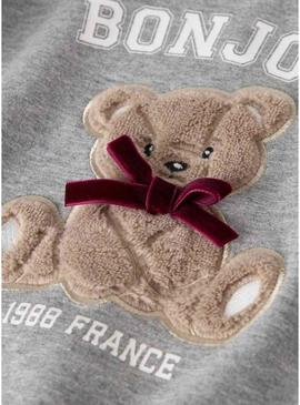 Moletom Name It Frear cinza para menina