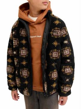 Jaqueta Jack and Jones Norrebro preta para crianças.