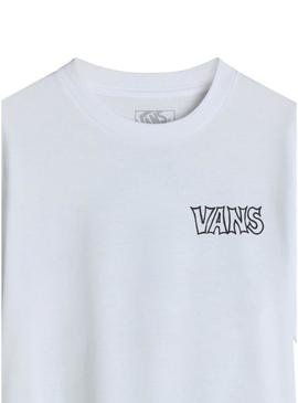 Camisa Vans Classificada branca para menino e menina.