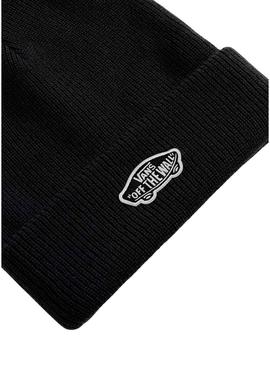 Touca Vans Classic Cuff preta para menina e menino.
