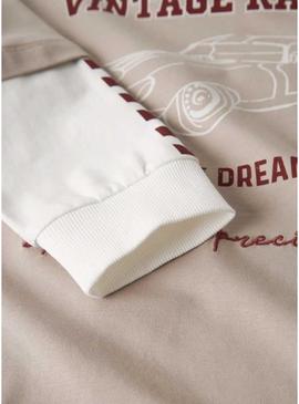 Camiseta Name It Richael bege para menino.