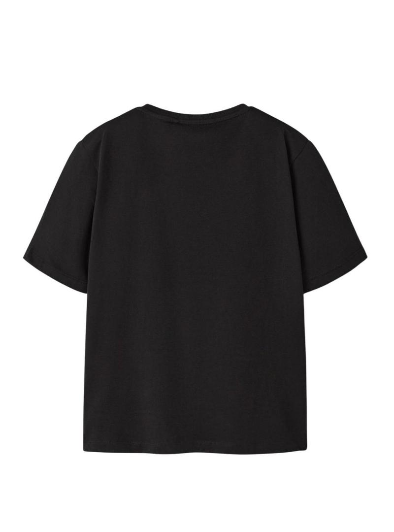 Camiseta Name It Sato negro para meninos.