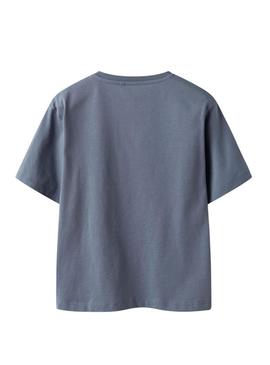 Camiseta Name It Sato azul para menino.