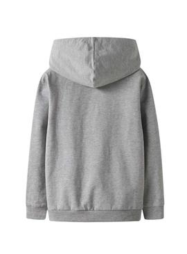 Moletom Name It Steven cinza para menino.