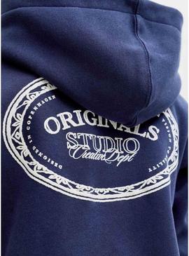 Moletom Jack and Jones Greene Branding azul para crianças