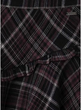 Saia Pepe Jeans Diane azul marinho e rosa para menina.