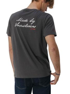 Camisa El Pulpo Snowlovers cinza para homem