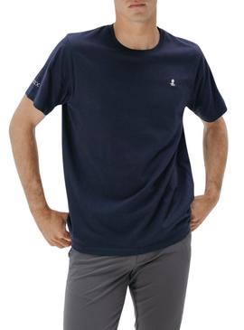 Camiseta El Pulpo básica azul marinho para homem