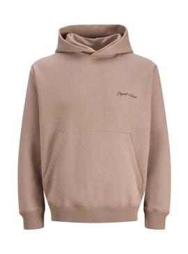 Moletom Jack and Jones Midtown bege para homem