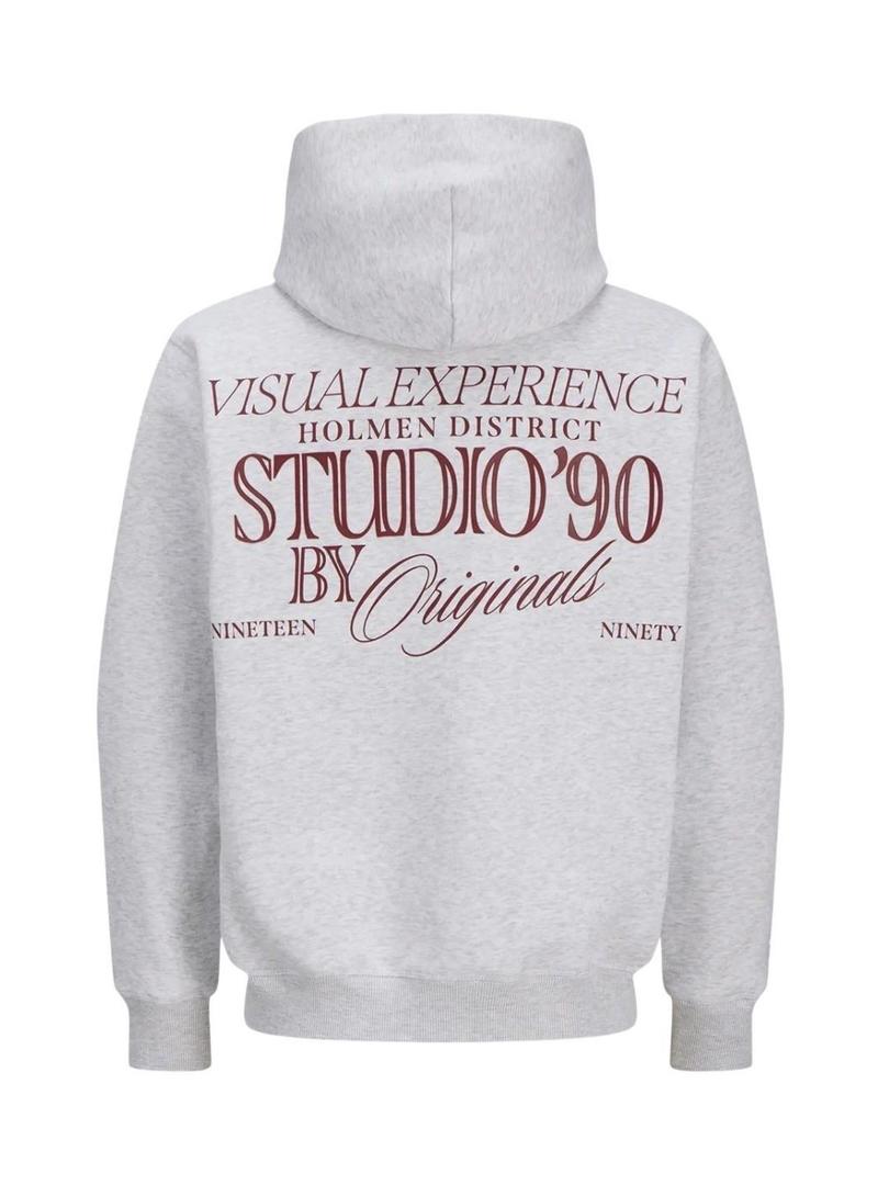 Moletom Jack and Jones Midtown cinza para homem