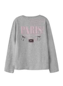 Camisola Name It Paris cinza para menina
