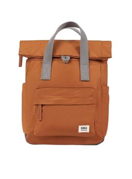 Mochila Roka Canfield pequena em camelo para mulher e homem