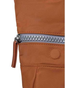 Mochila Roka Canfield pequena em camelo para mulher e homem