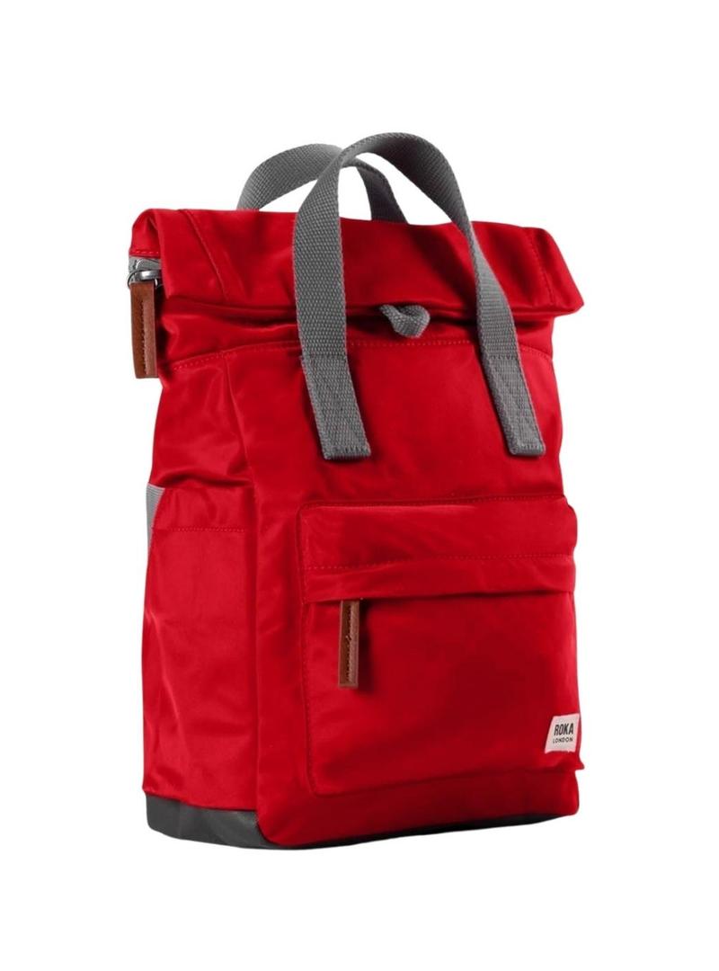 Mochila Roka Canfield pequena vermelha para mulher e homem