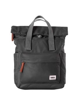 Mochila Roka Canfield pequena cinza para mulher e homem