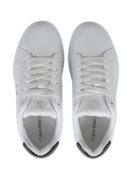 Sapatilhas Calvin Klein Jeans Classic Cupsole branco para mulher.