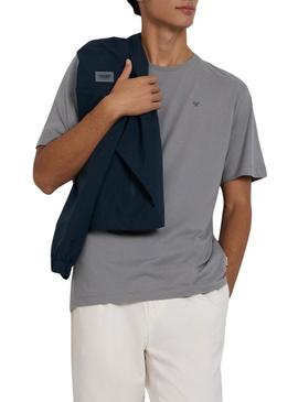 Camiseta Silbon pixel étnica cinza para homem.