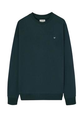 Moletom verde Silbon com minilogo para homens