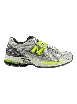 Sapatilhas New Balance U1960 branco, cinza e verde para homem.