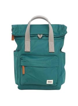 Mochila Roka Canfield pequena azul turquesa para mujer e homem.