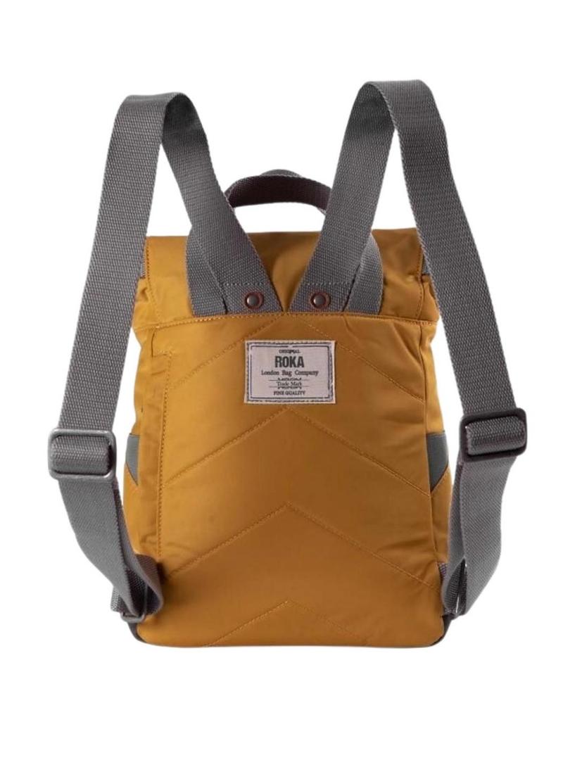 Mochila Roka Canfield pequena amarela para mulher e homem.