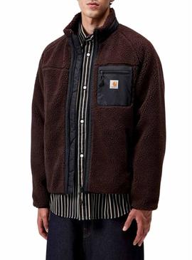 Jaqueta polar Carhartt Prentis marrom para homem.