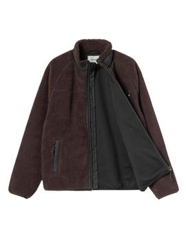 Jaqueta polar Carhartt Prentis marrom para homem.