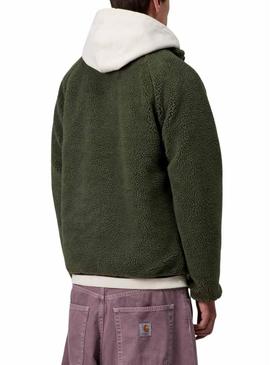 Casaco polar Carhartt Prentis verde para homem.