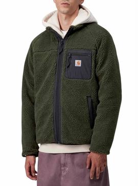 Casaco polar Carhartt Prentis verde para homem.