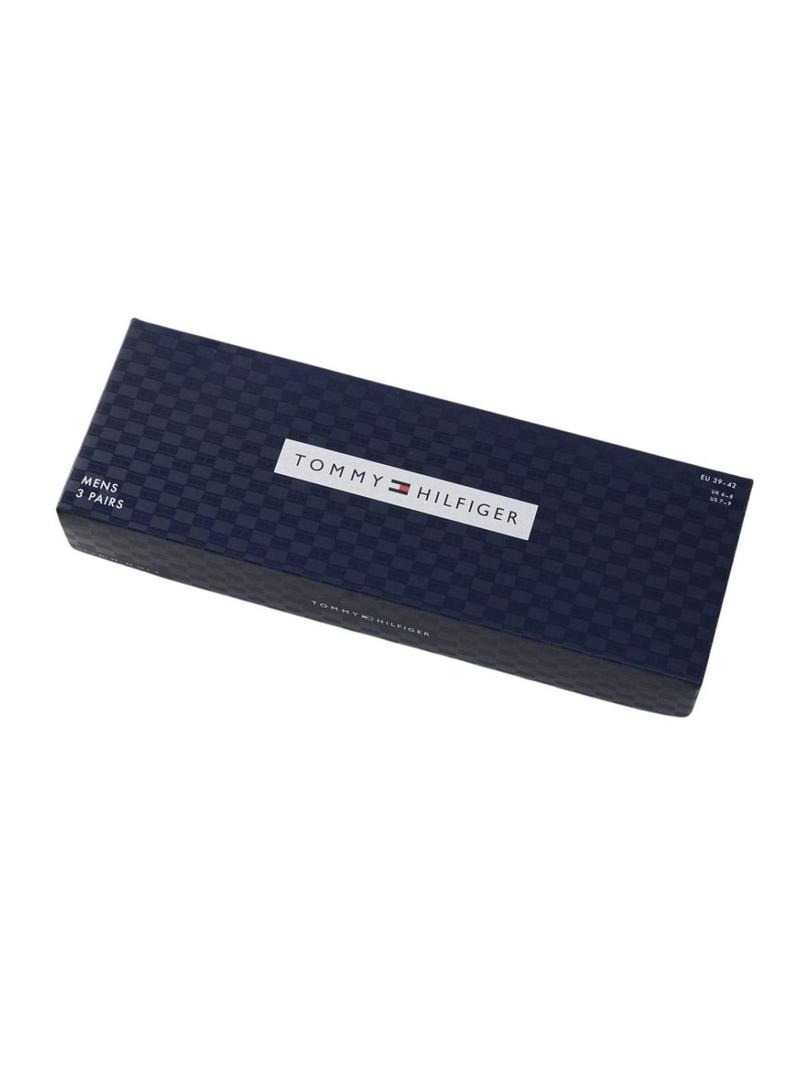 Pack 3 pares de meias Tommy Hilfiger Giftbox preto para homem.
