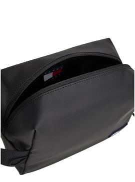 Nécessaire Tommy Jeans Daily Tech Ripstop preto para homem.