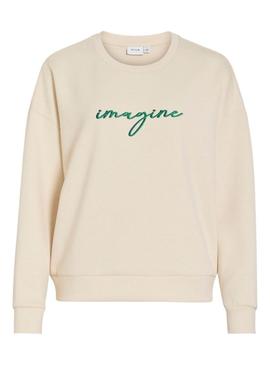 Moletom Vila Visiffi bege para mulher