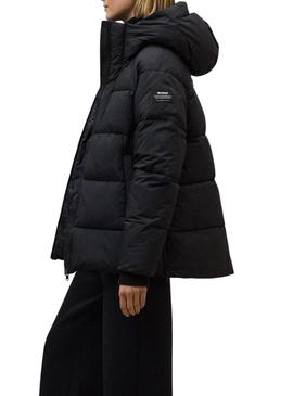 Jaqueta acolchoada Ecoalf Fuji preta para mulher.