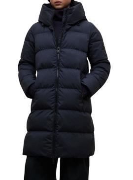 Casaco Ecoalf acolchoado Manlie marinho para mulher