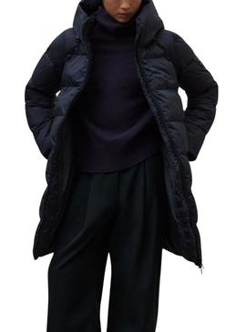 Casaco Ecoalf acolchoado Manlie marinho para mulher