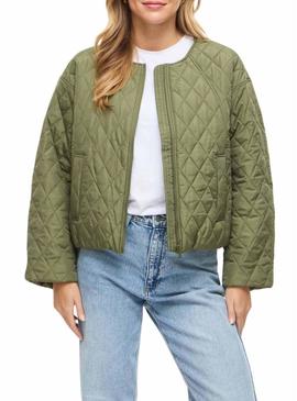 Jaqueta acolchoada Vitate verde para mulher