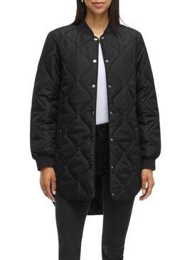 Casaco acolchoado Vila Vitate preto para mulher