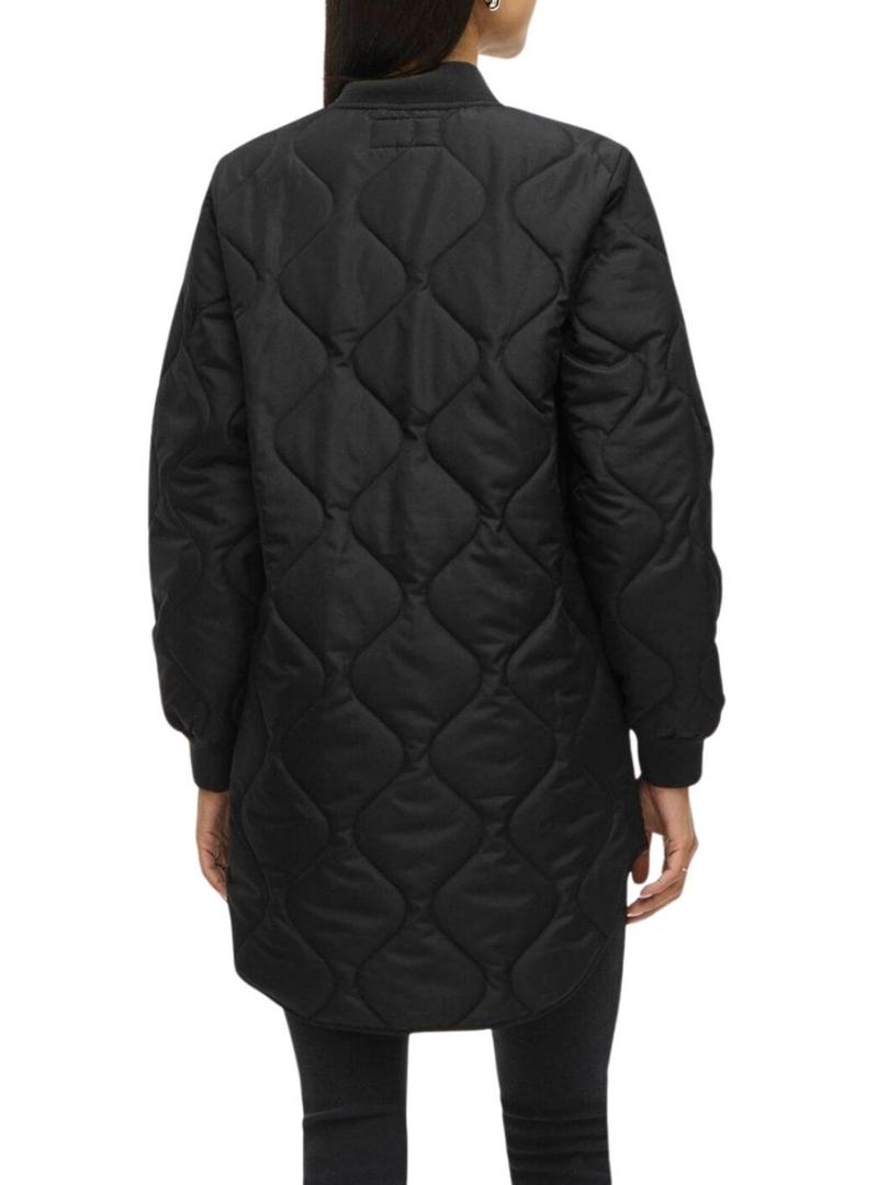 Casaco acolchoado Vila Vitate preto para mulher