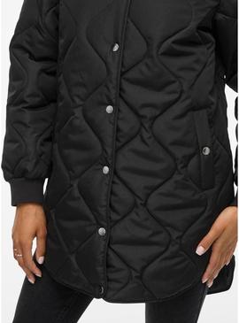 Casaco acolchoado Vila Vitate preto para mulher