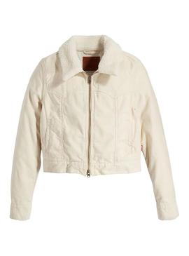 Casaca Levis Caminhoneiro Baby Bubble Sherpa Beige
