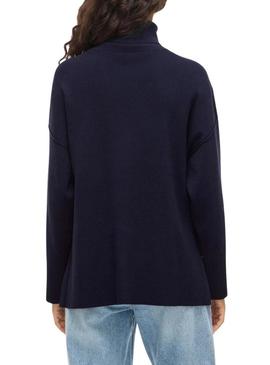 Camisola Vila Viostria azul marinho para mulher.